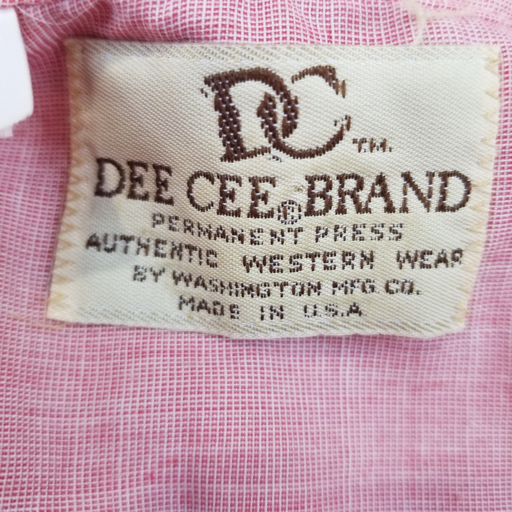 Vintage 70s Dee Cee Western Shirt Womens 40 Red Pearl Snap Embroidered Cowboy - Picture 4 of 8